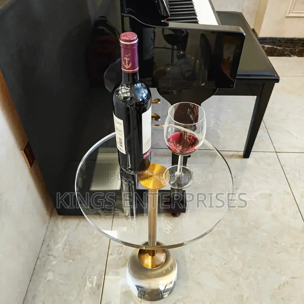 Round Side Glass Table