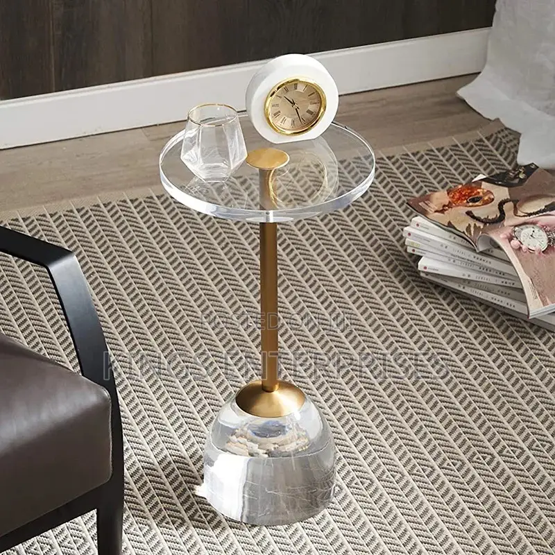 Round Side Glass Table