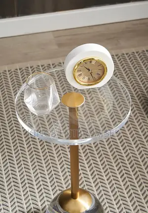 Round Side Glass Table