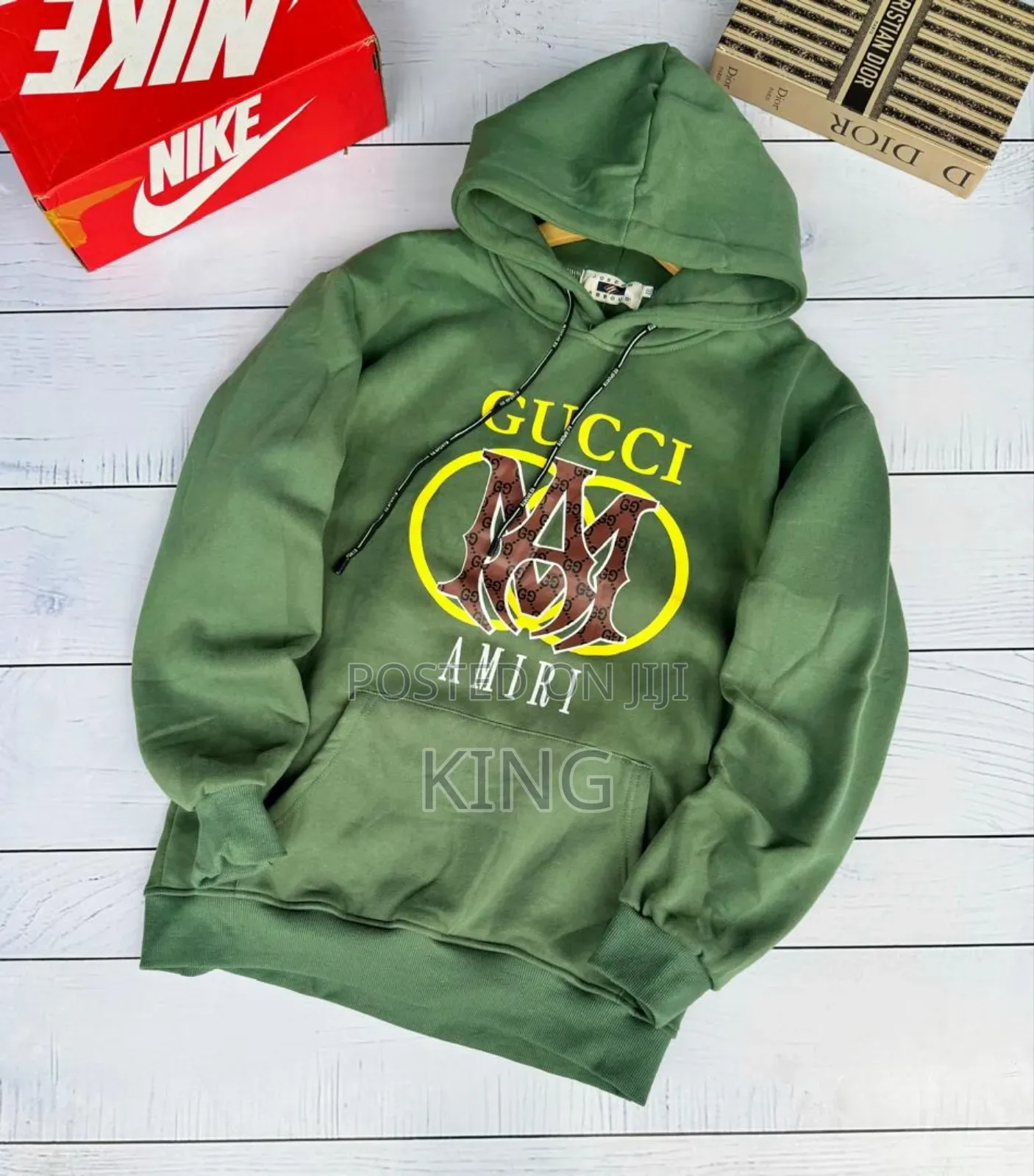Amiri Gucci Hoodie. Green Jumper