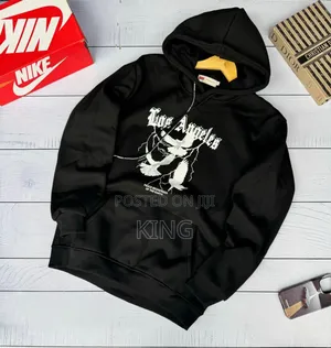 Los Angeles Black Hoodie Jumper. L.A
