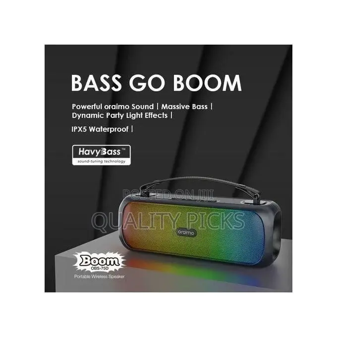 Oraimo Bluetooth Party Boombox Powerful Sound Massive