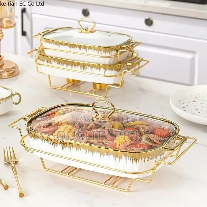 3 Piece European Style Light Luxury Casserole With Lid