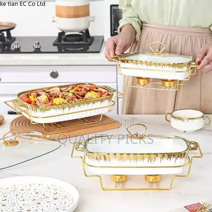 3 Piece European Style Light Luxury Casserole With Lid
