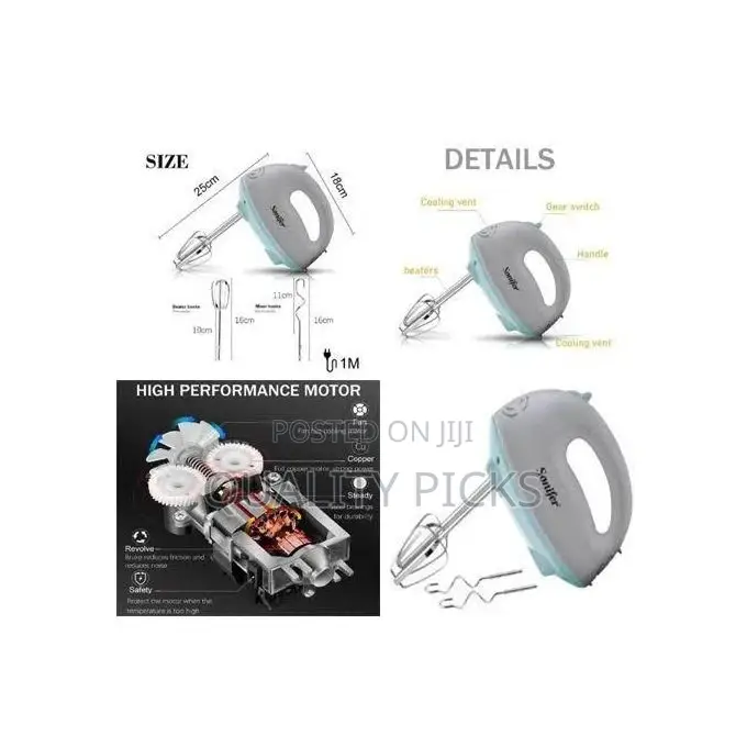 Sonifer Electric Handmixer for Kneading Dough and Whisking