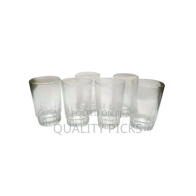 6 Pieces Glasses for Water and Juice-Transparent