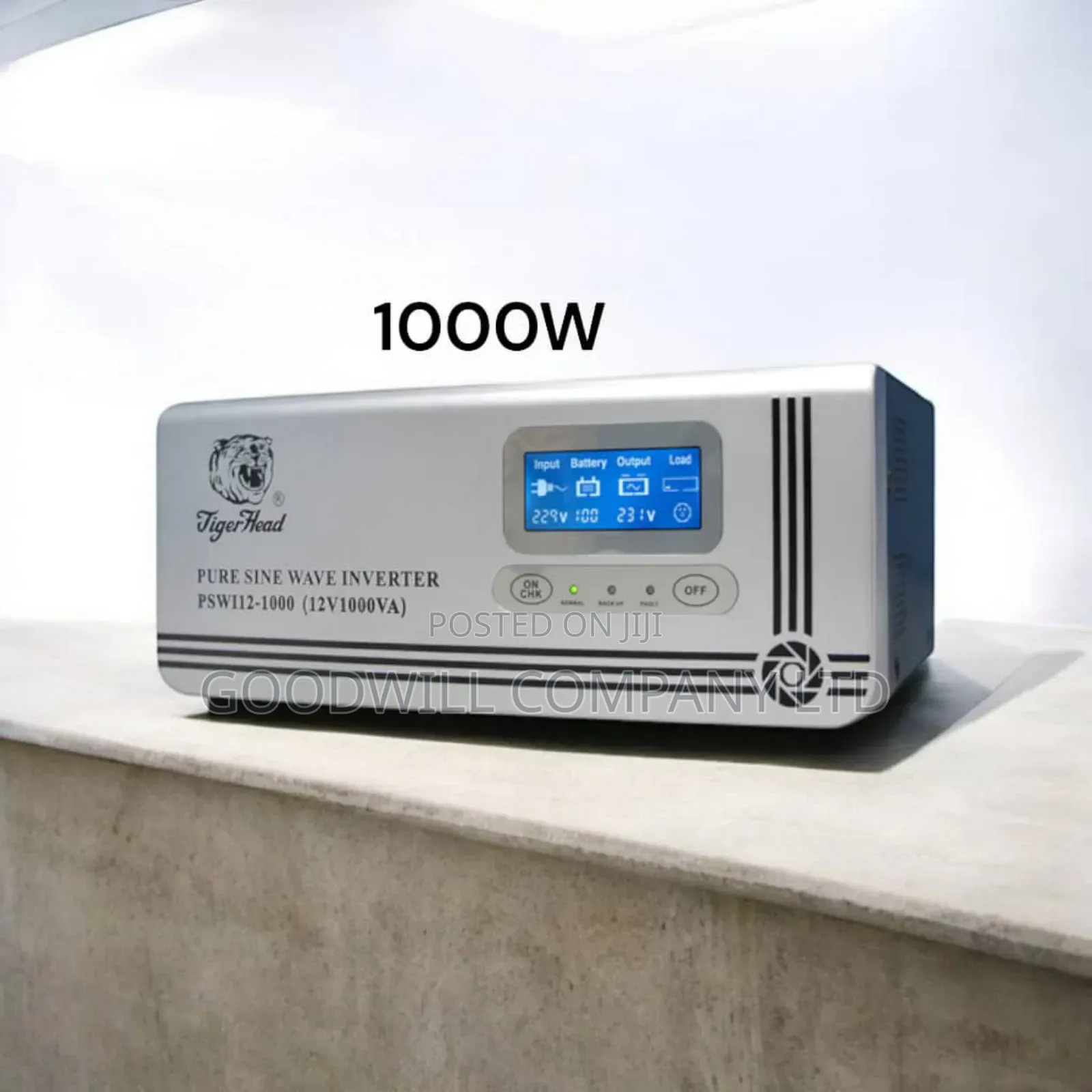 1000w Heavy Duty Tiger Head Pure Sine Wave Inverter