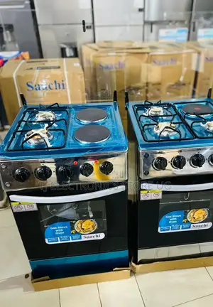 Saachi Cooker 2 Electric and 2gas Plates With Gas Oven