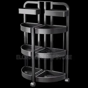 Foldable Kitchen Storage Cart With Wheels