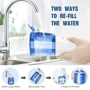 Cordless Water Pick Blue Water Irrigator Flosser With 5modes