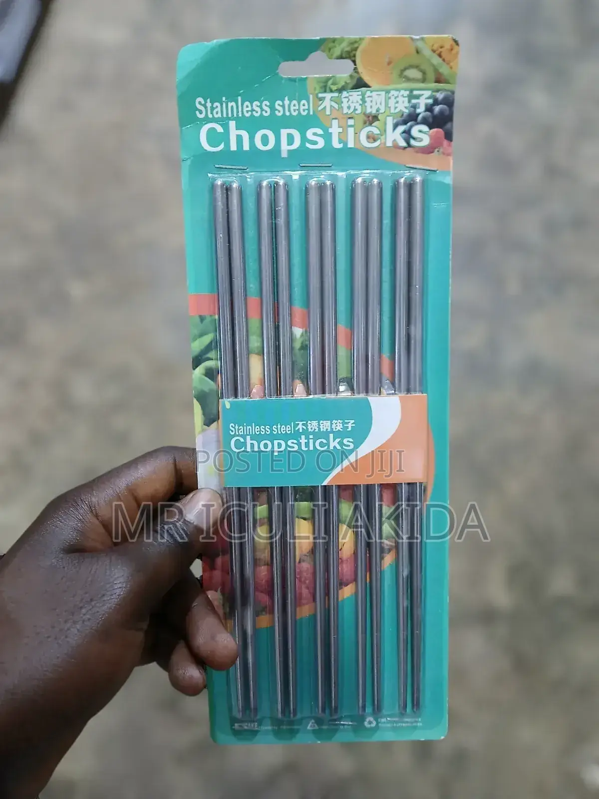 10pieces Stainless Steel Japanese Eating Chop Sticks