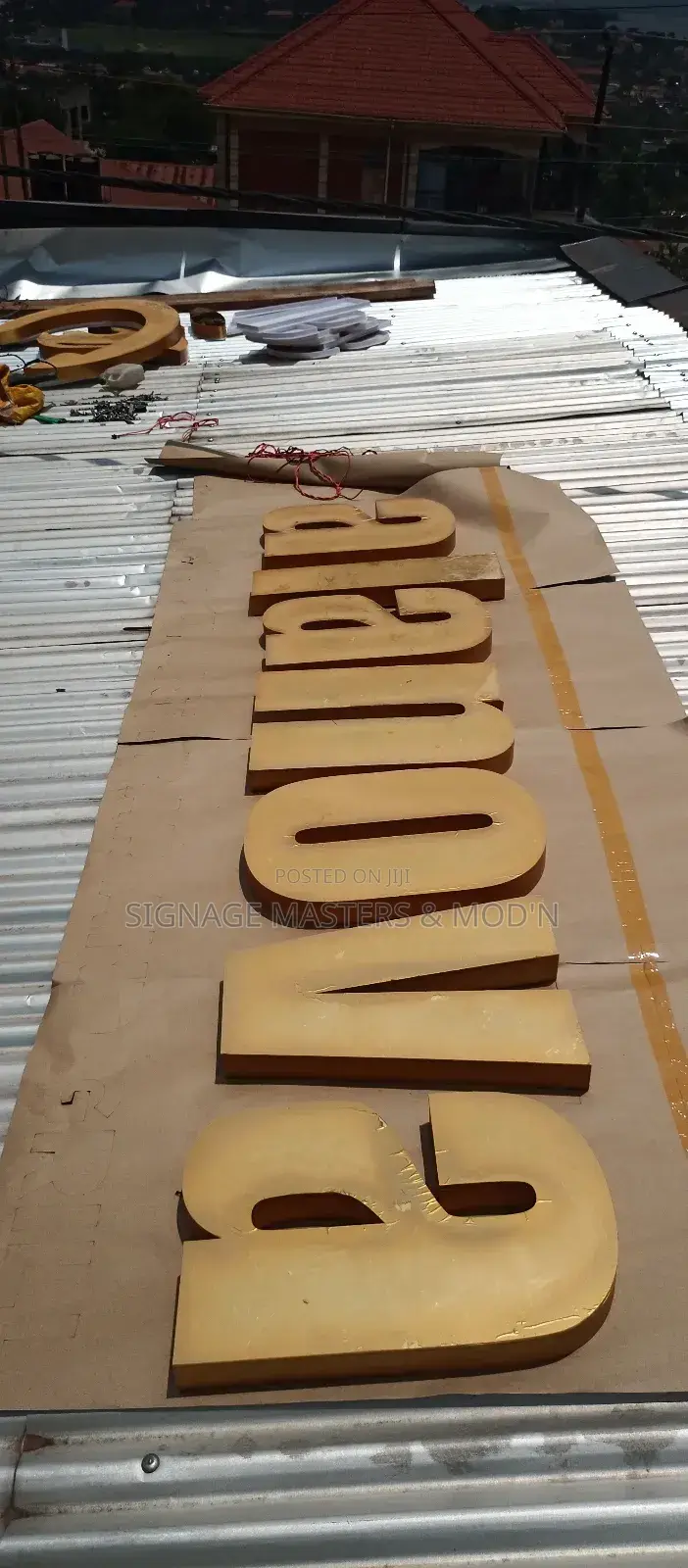 Gold 3d Letters