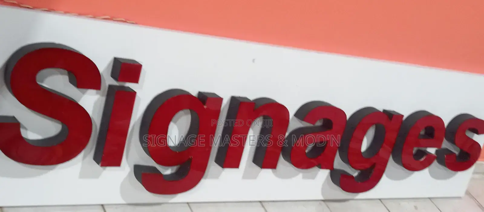 Lighting 3d Sign Post