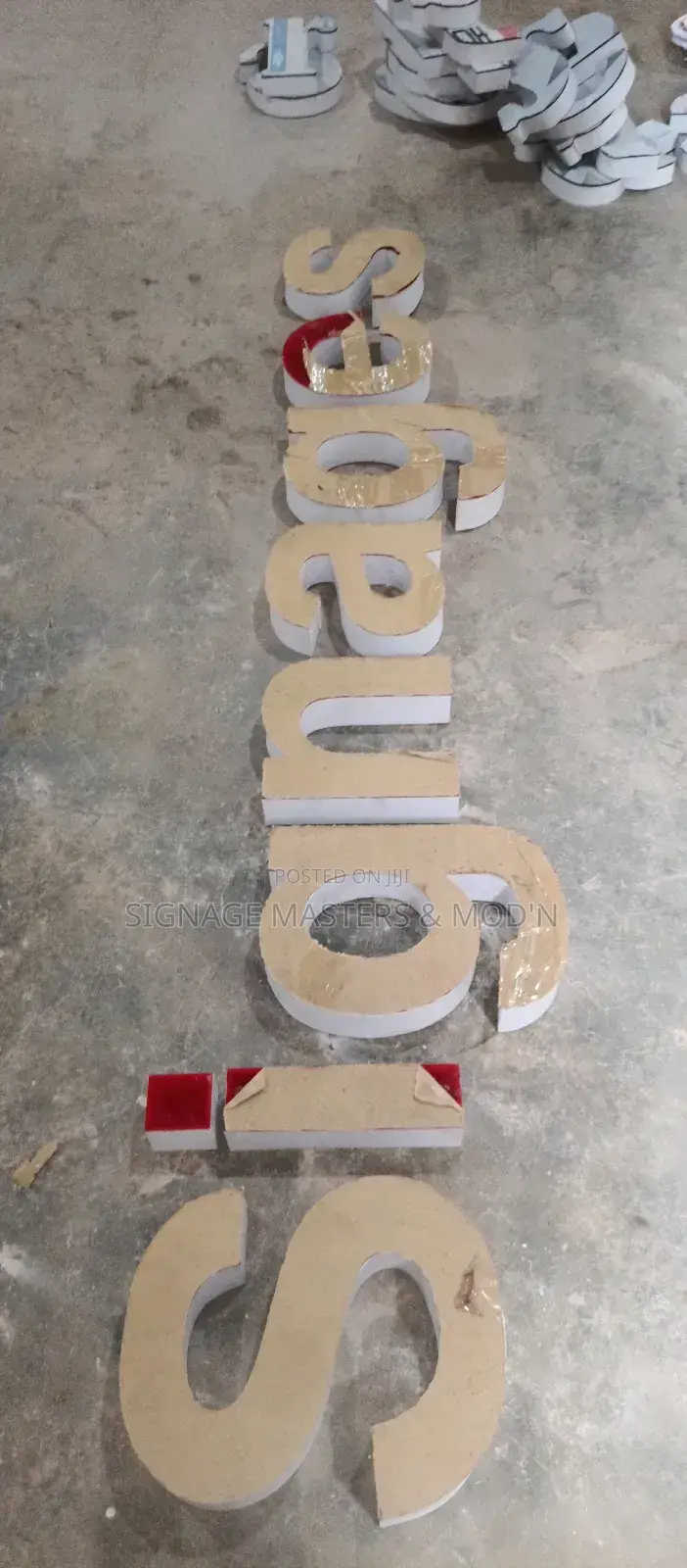 Lighting 3d Sign Post
