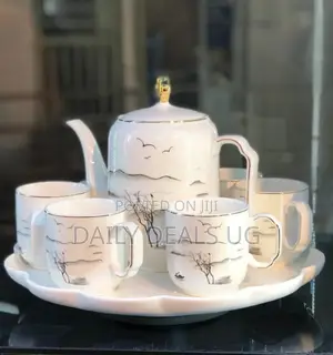Glass Teapot Set With Tray