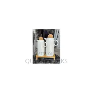 Porcelain Oil Dispenser Bottle, 2 PCS Oil Vinegar Bottle Pot