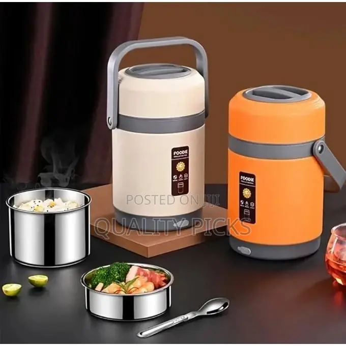2 Litre Insulated Lunch Box Warmer Heat Boxes