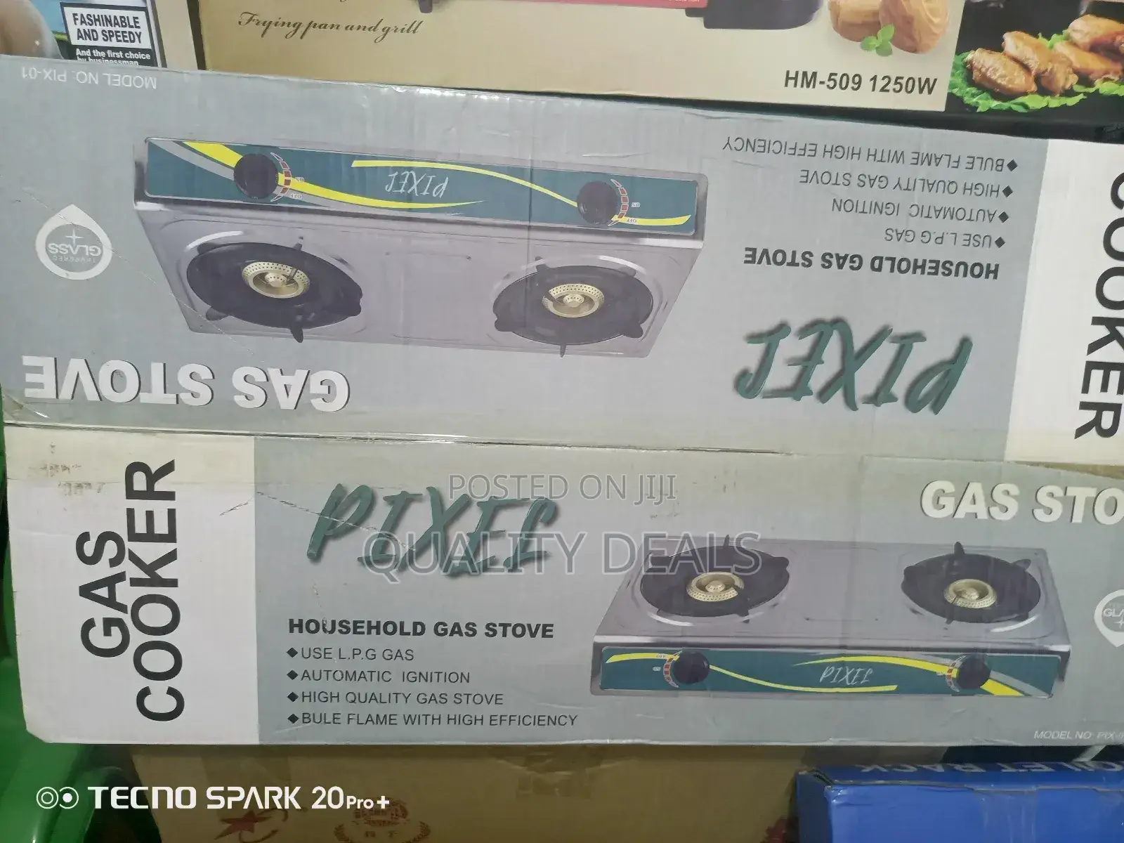 Pixel Double Gas Cooker/ Gas Stove