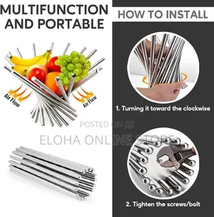 Multifunction and Portable Rotating Fruit Stand