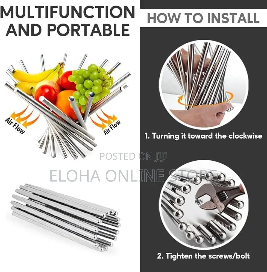 Multifunction and Portable Rotating Fruit Stand
