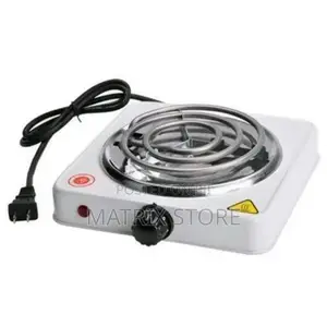 Photo - Single Electric Hot Plate - White, Black