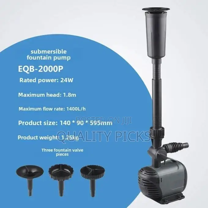 Submersible Pump Pond Fountain Multiple Water Fountain