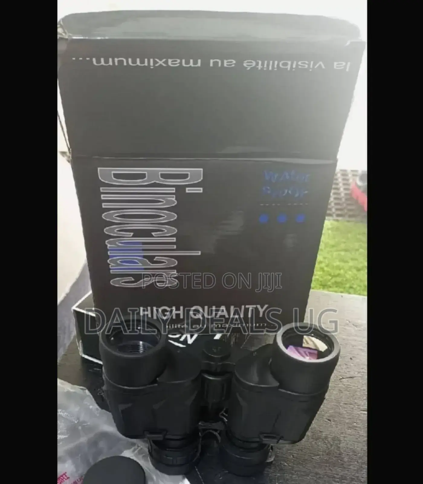 Long Range Black Binoculars
