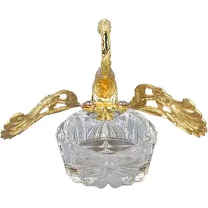 Swan Sugar Storage Jar Condiment Pot Seasoning Cup Golden
