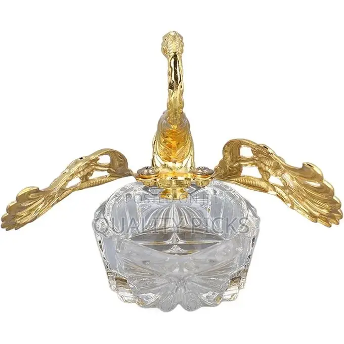 Swan Sugar Storage Jar Condiment Pot Seasoning Cup Golden