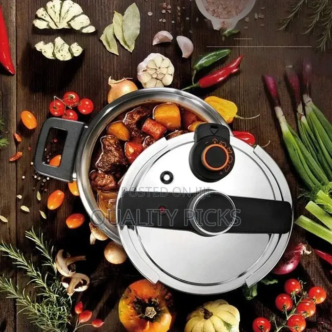 8 Litre Classic Stainless Steel Pressure Cooker