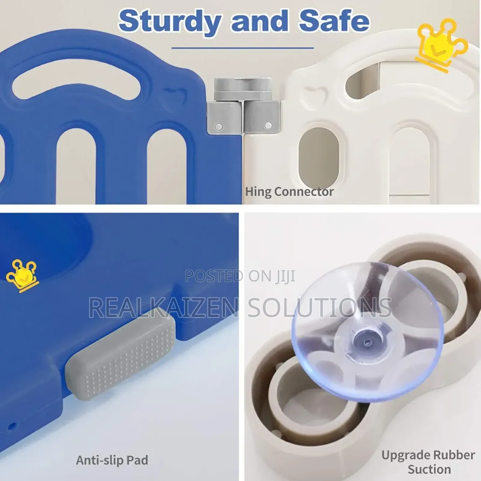 HAPPY PLAY Playroom 3-in-1 Fence |Slide |Swing Fun Playpen