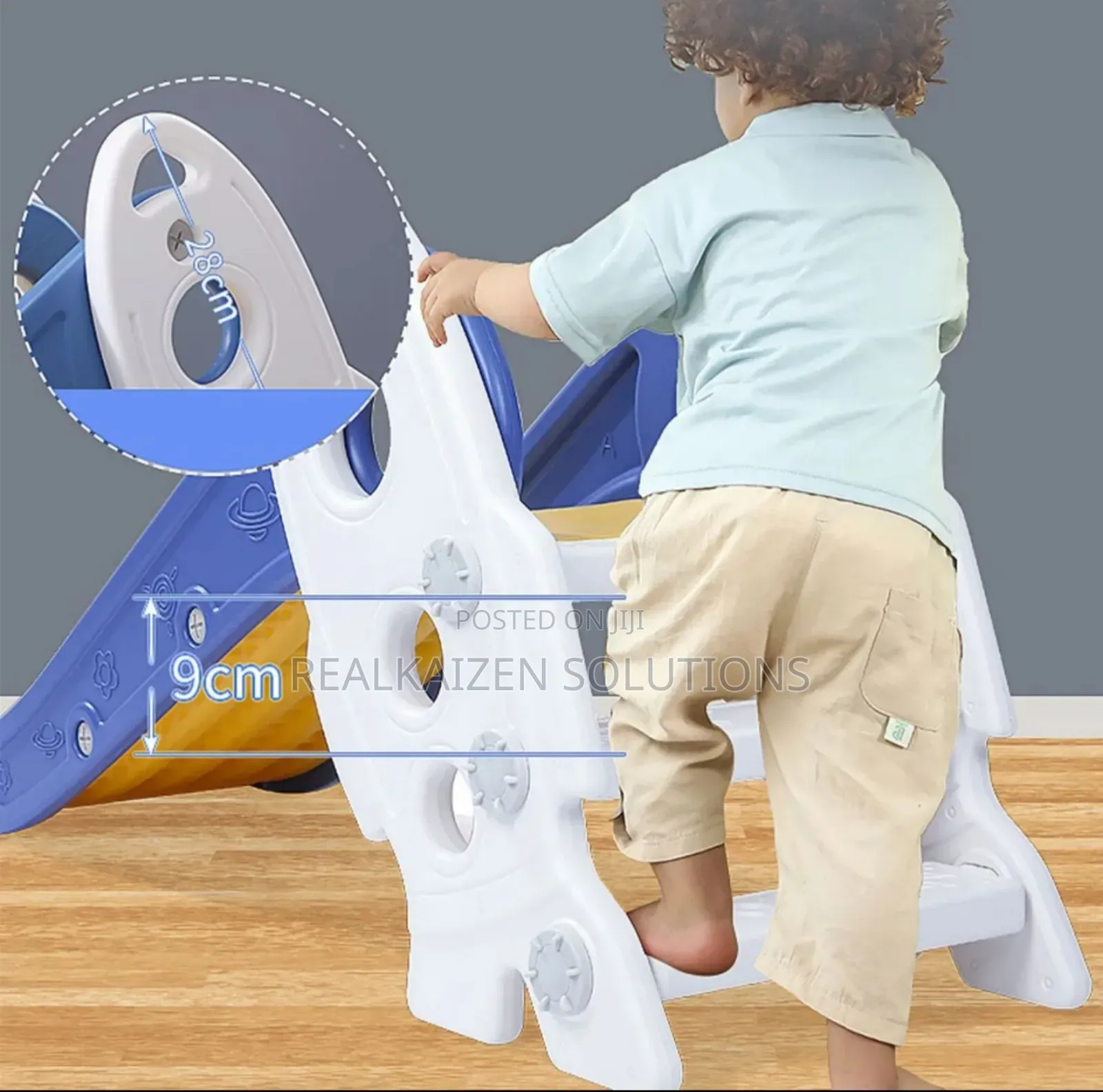 HAPPY PLAY Playroom 3-in-1 Fence |Slide |Swing Fun Playpen