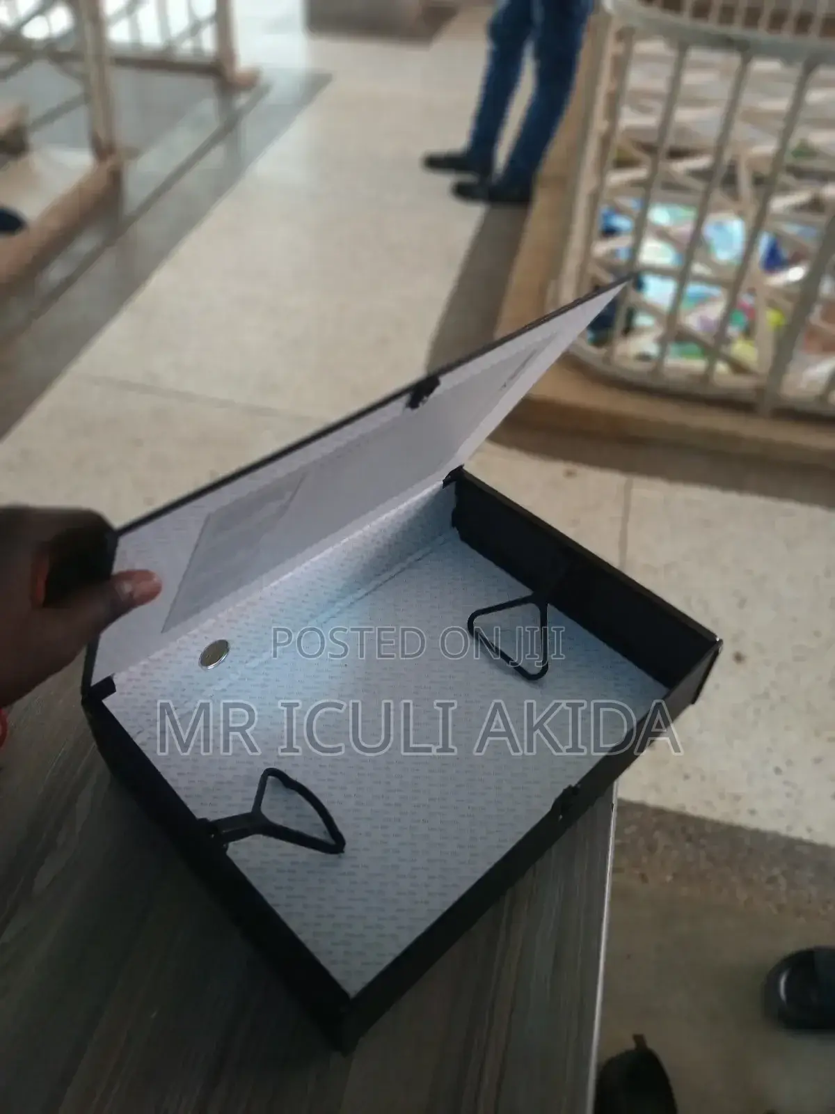 New Cardboard Clip Lid Press A4/Fc Paper Document Box File