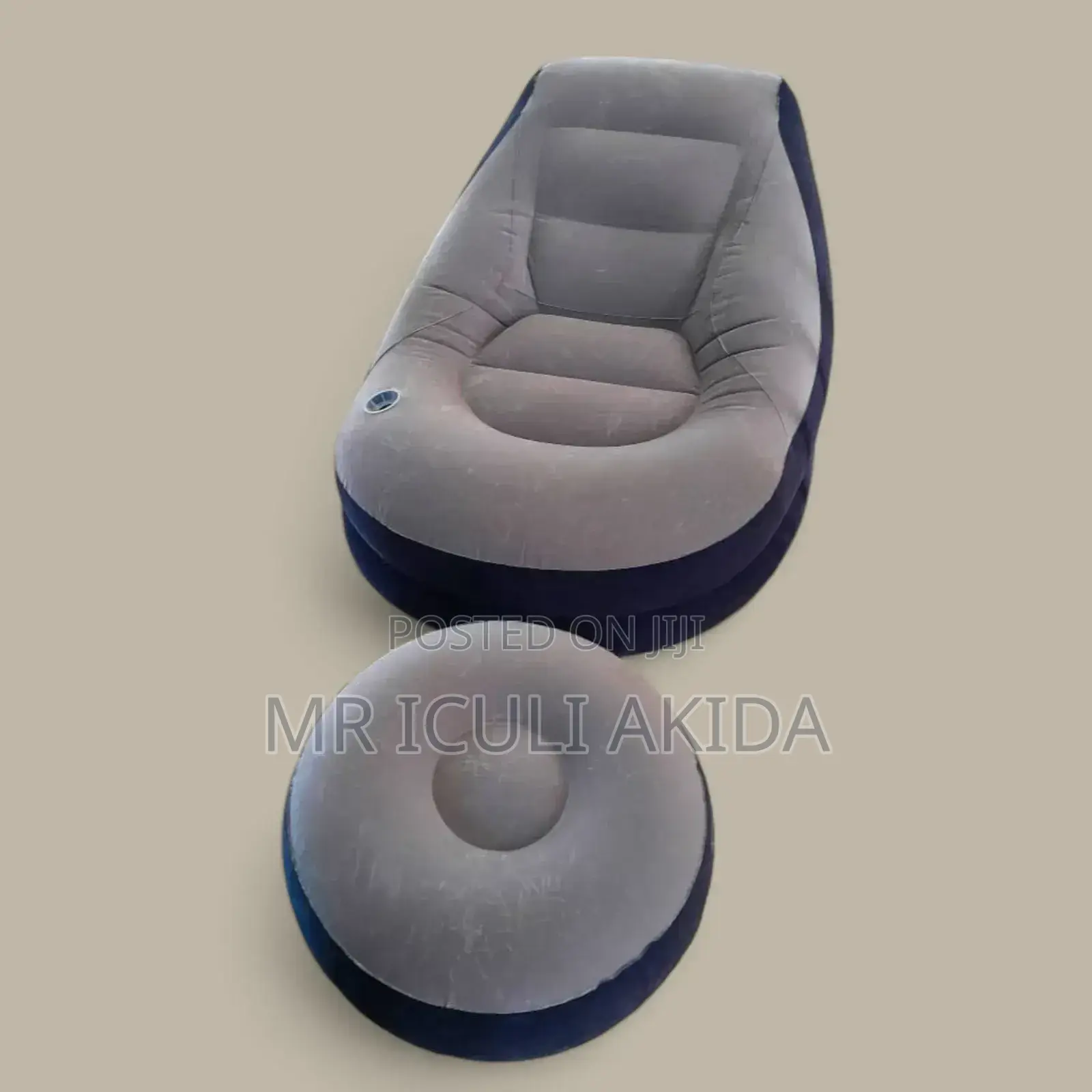 The Intex Lazy Inflatable Air Sofa Chair WTH Foot Rest