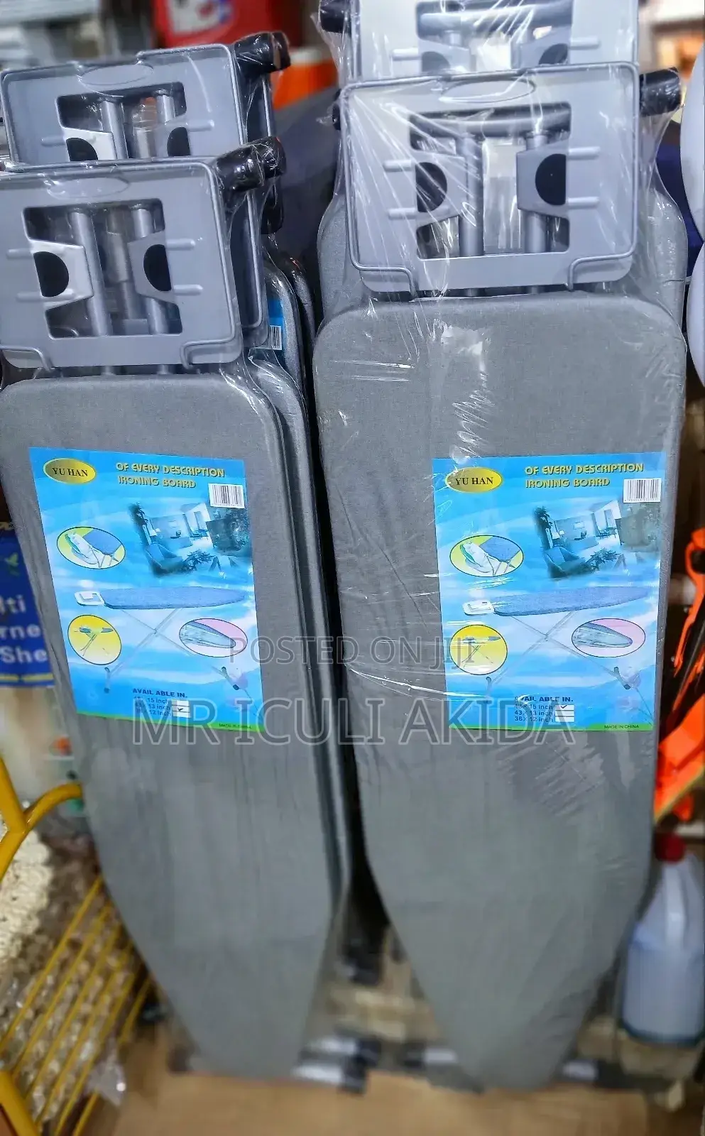 Medium Size Foldable Ironing Board WTH Attached Iron Rest