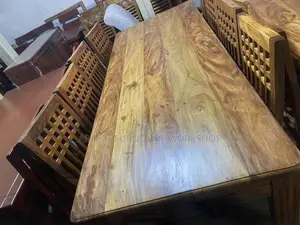 Solid Mugavu 8 Seater Dining Set/ Walnut Dinner Set