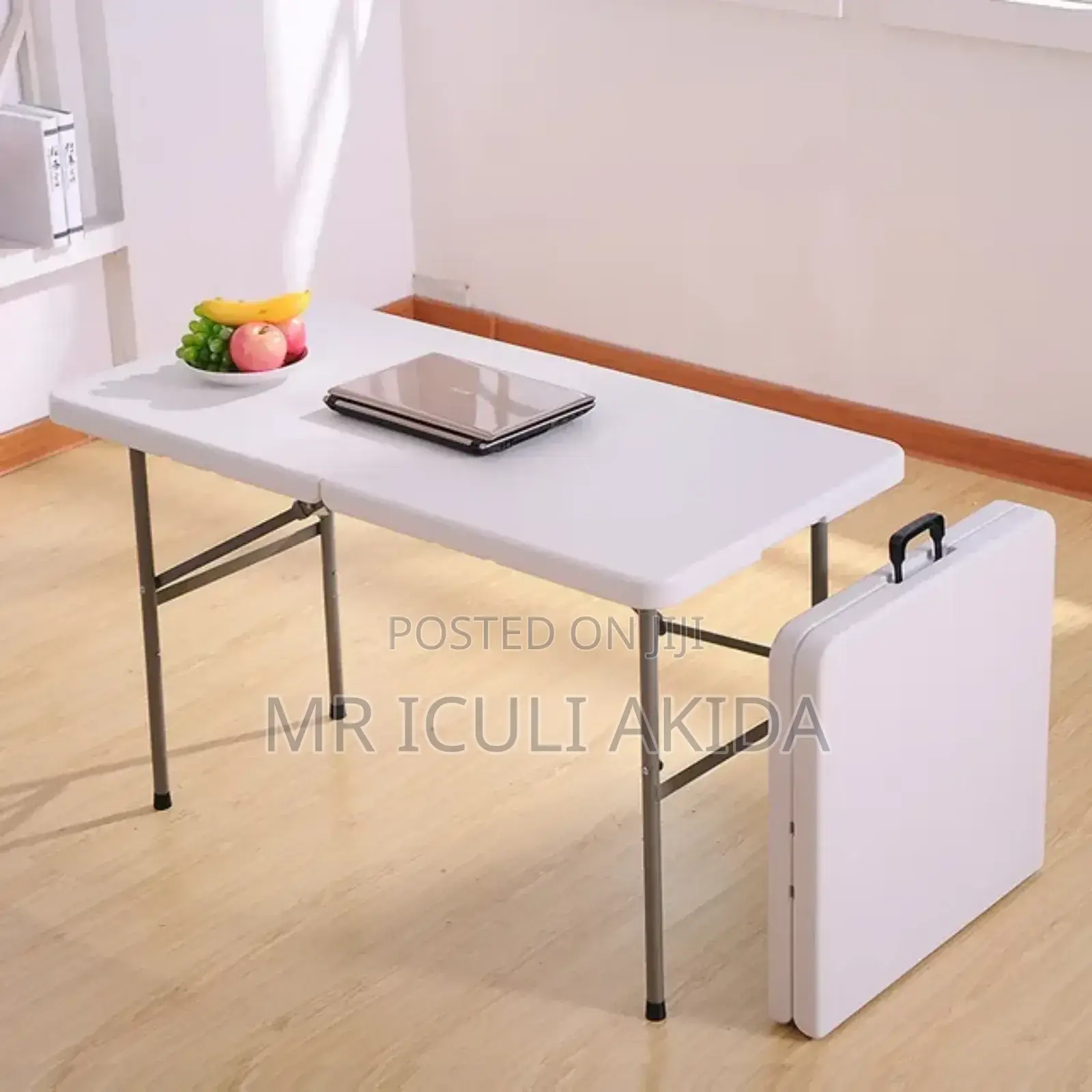 Foldable Camping,Event,Courtyad Plastic Table WTH Metal Legs