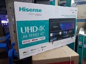 43 Inches Led Hisense Smart UHD Flat Screen Flameless.
