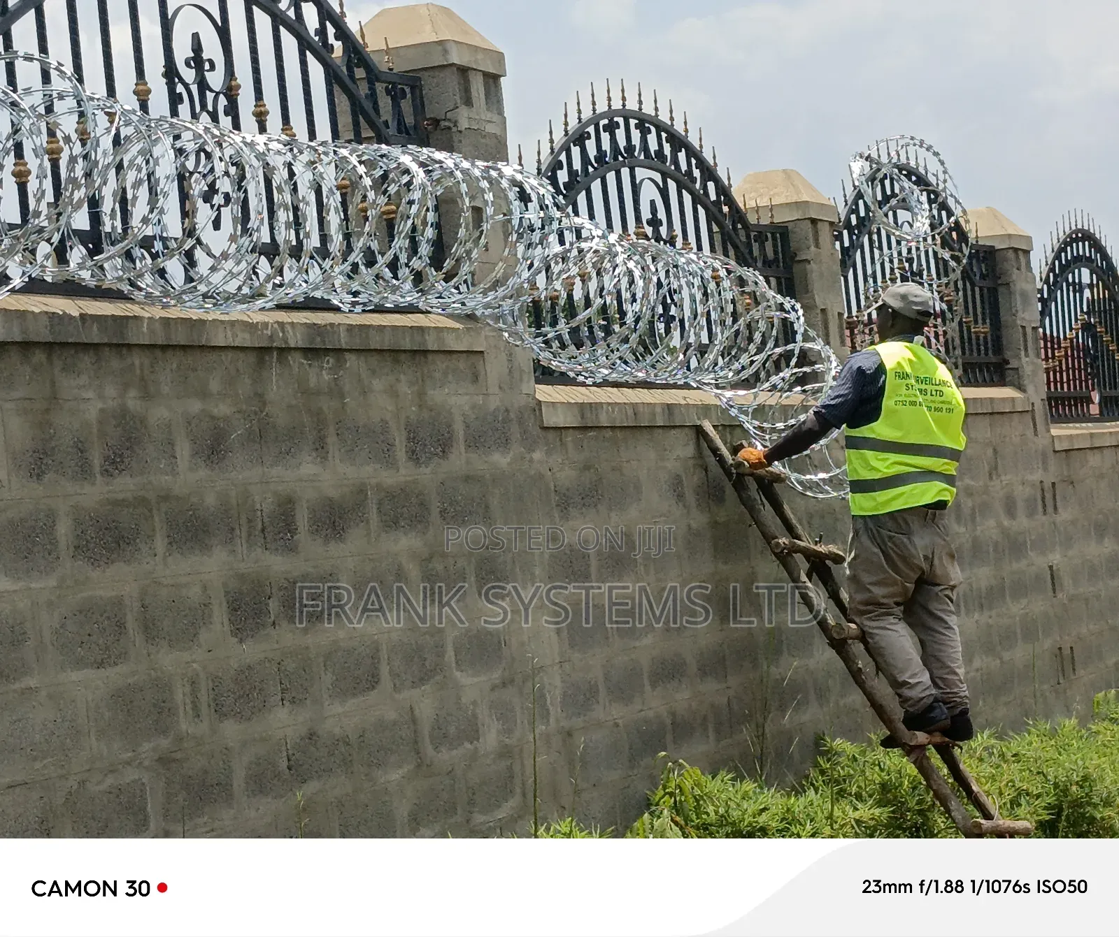 Razor Wire Fence. Roofings