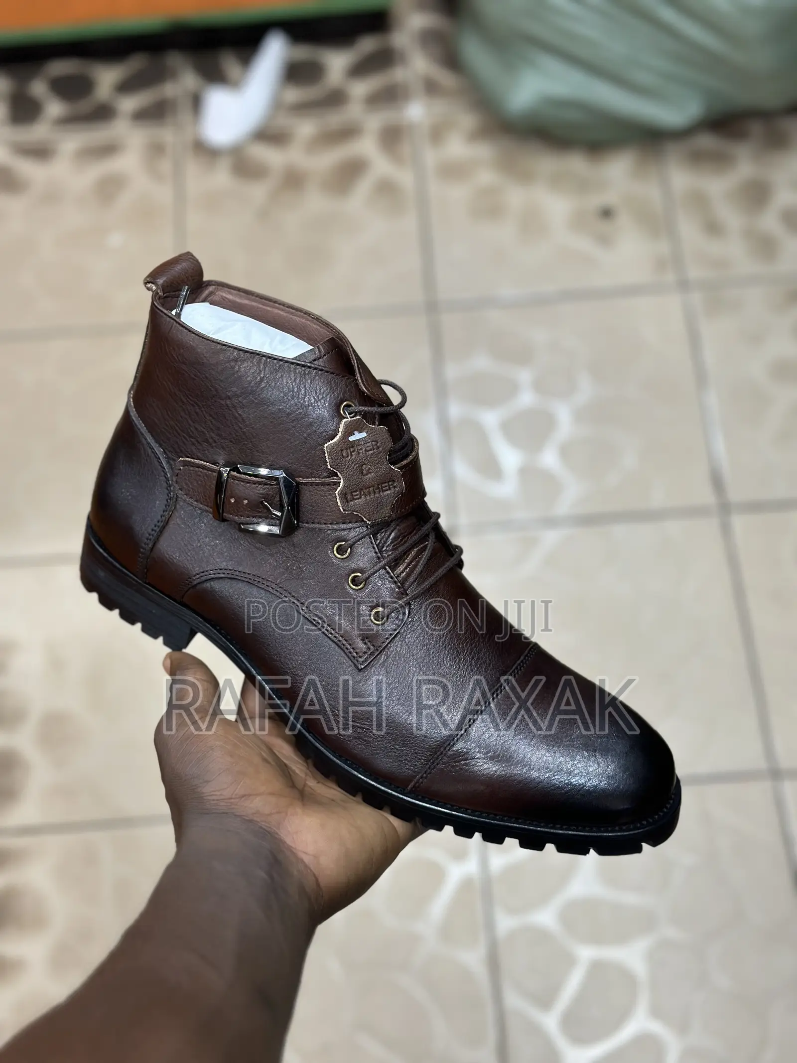 Original Dark Tan Franco Banetti Gentle Premium Leather Boot