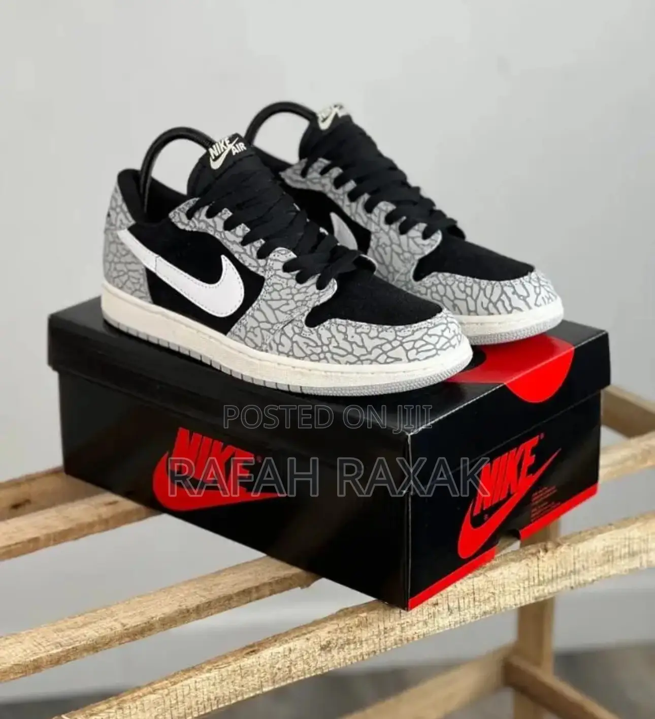 Original Nike Air Jordan 1 Low OG “Black Cement” Sneaker