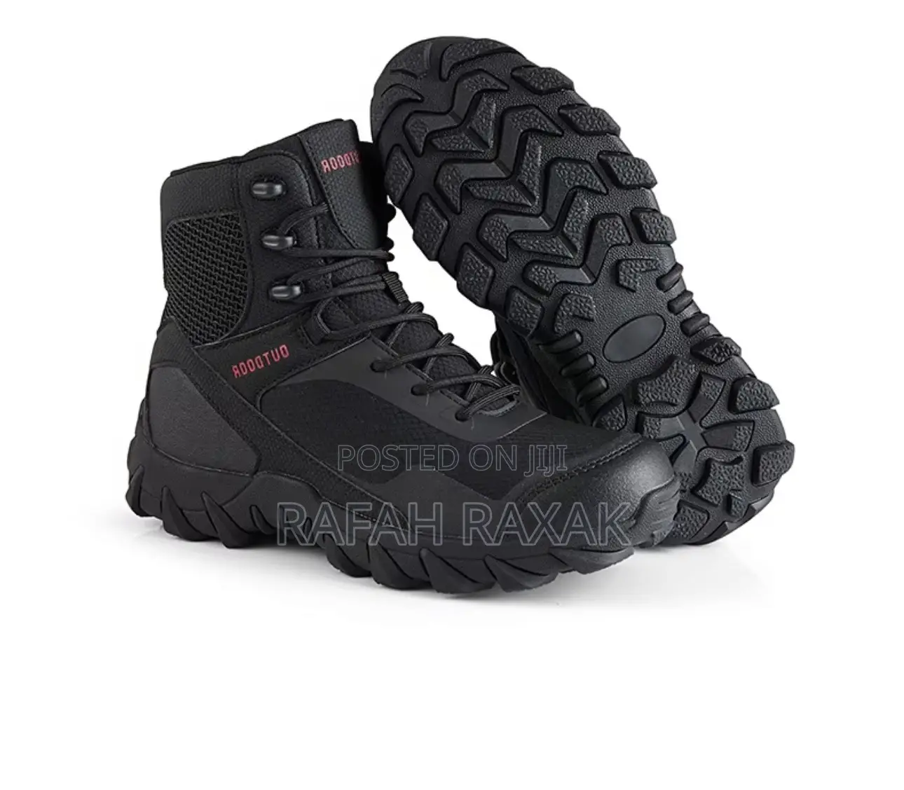 Men’S Black Outdoor Combat Hiking Desert Boots