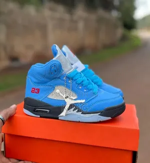 Kids Air Jordan 5 OG 90 University Blue. Kids Sneakers