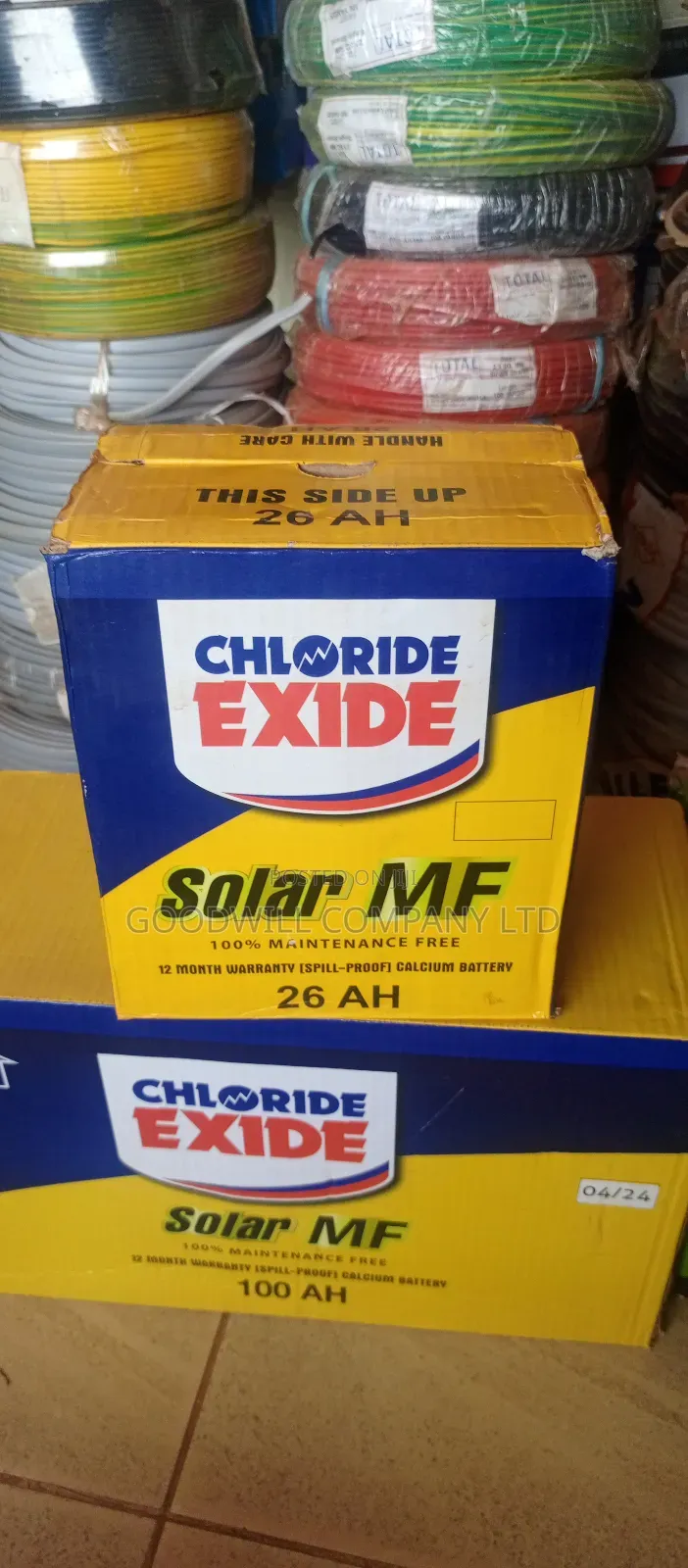 26ah Chloride Exide Solar Battery DND