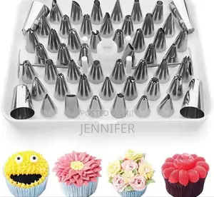 53pcs Stainless Cake Pastry Nozzle Set