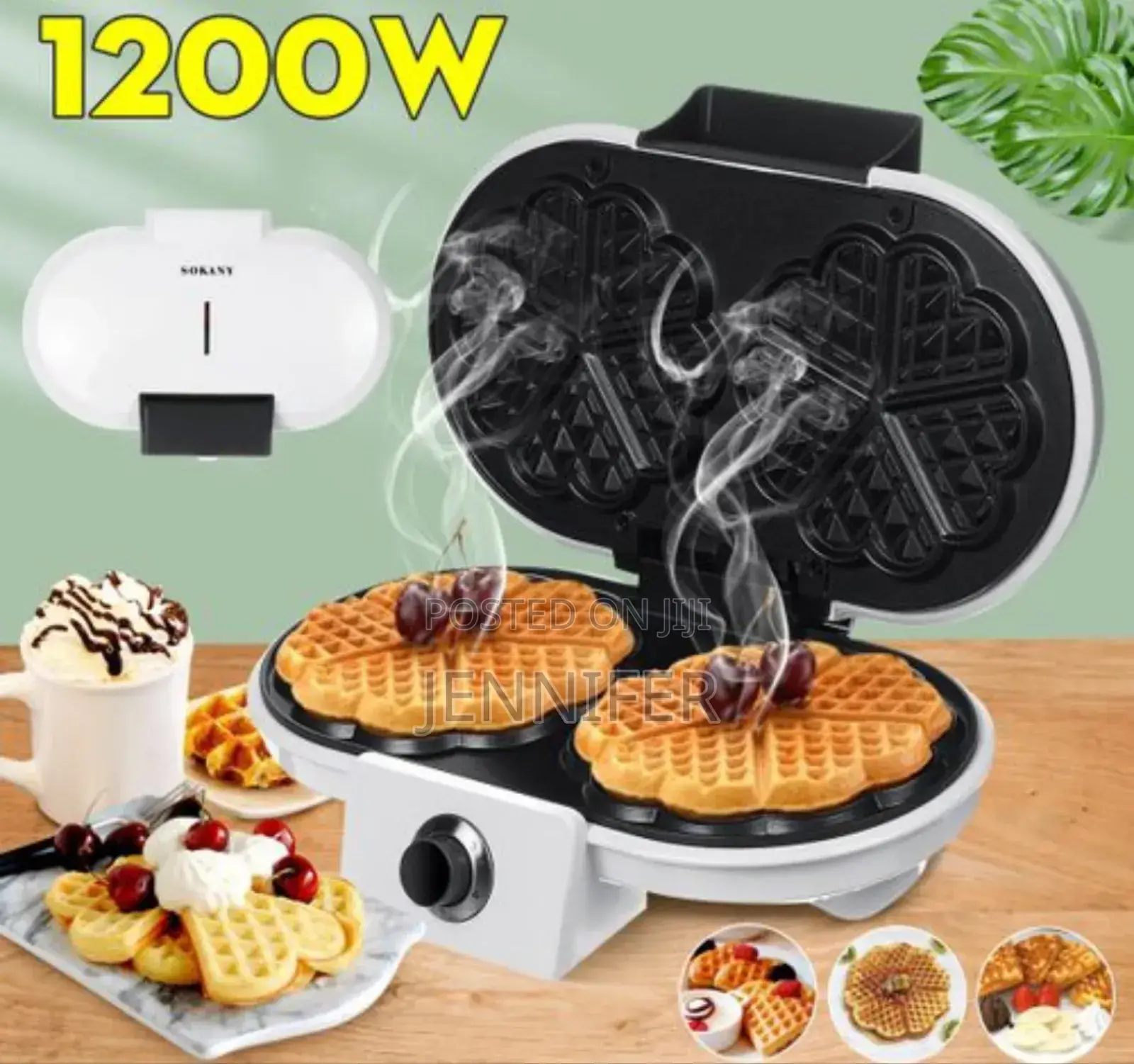 Electric Double-Side Waffle Maker