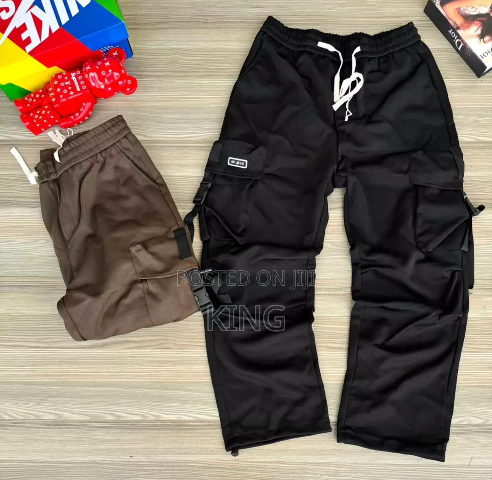 Elegant Casual Wear. Cargo Track Pants