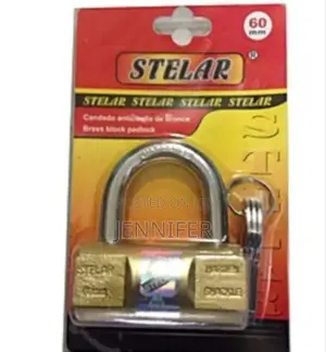 Stelar Brass Block Padlock
