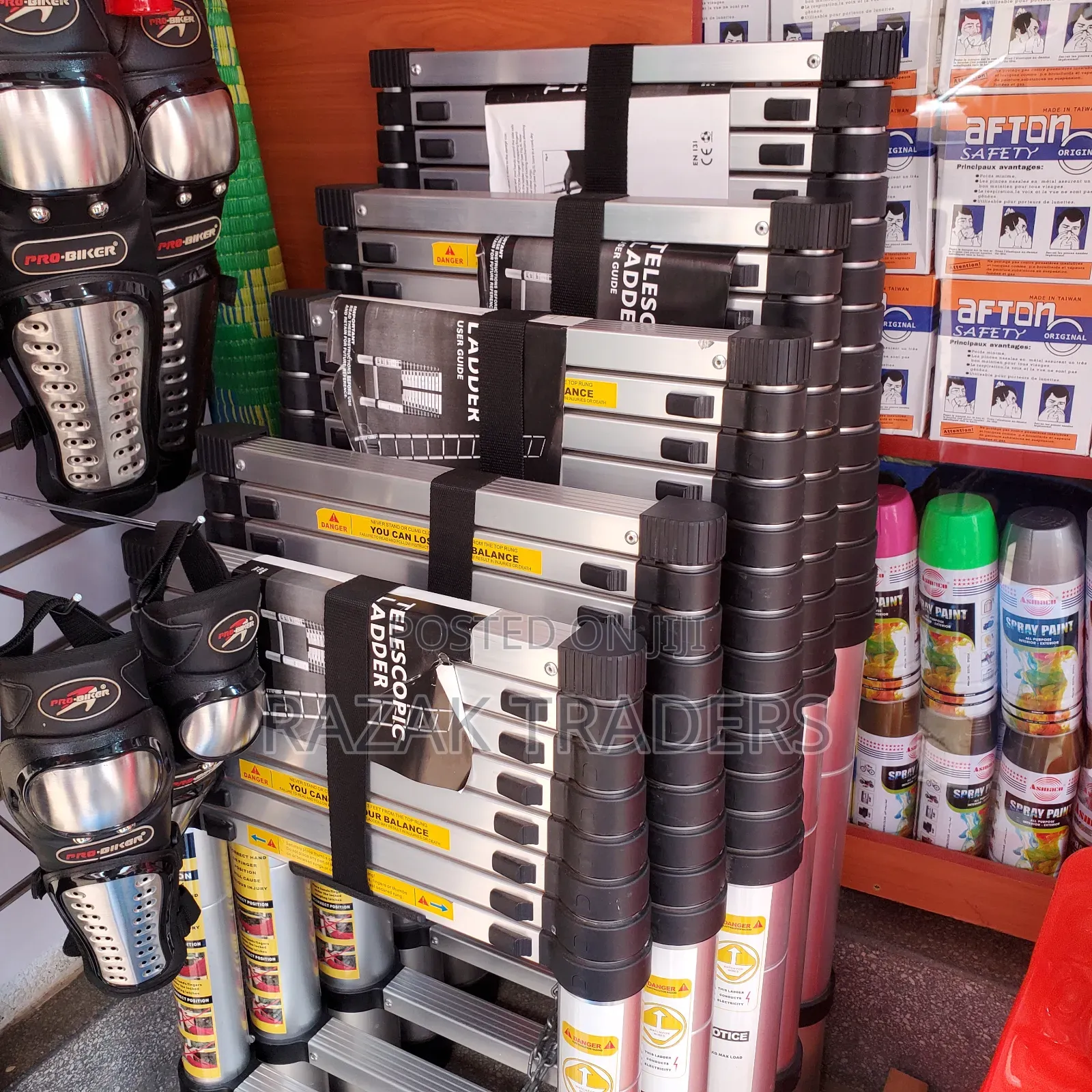 Aluminium Telescopic Extension Ladder 2.6meters, 7steps