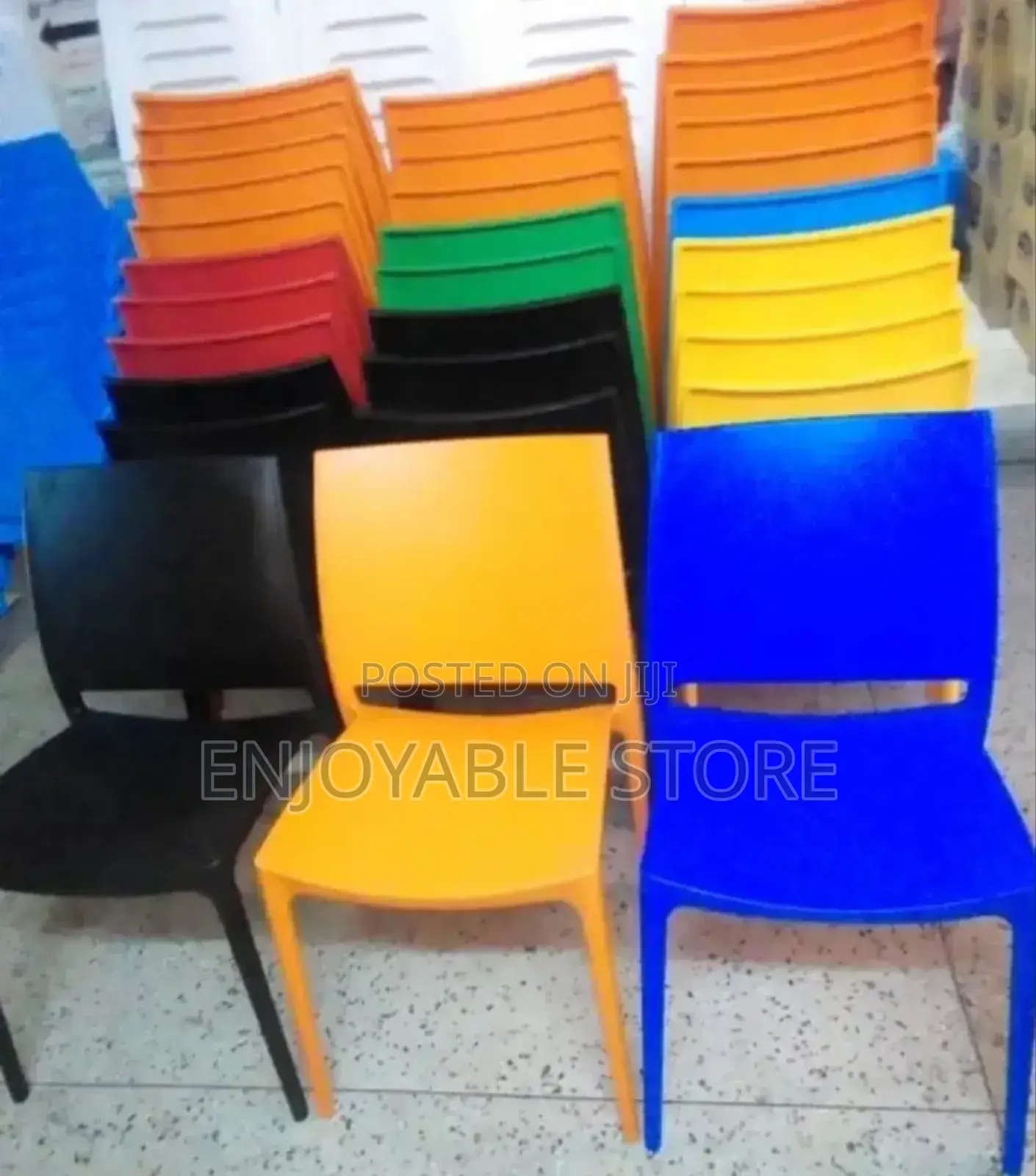 Portable Chairs Armless Plastic